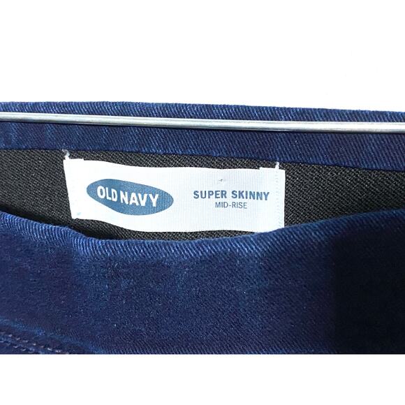 Old Navy Mid-Rise Wow Super Skinny Pull-On Jeggings Dark Wash Womens Size 6 NWT - Picture 3 of 6